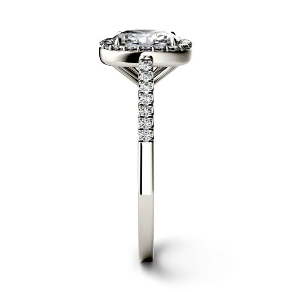 CUSHION ADORA HALO ENGAGEMENT RING