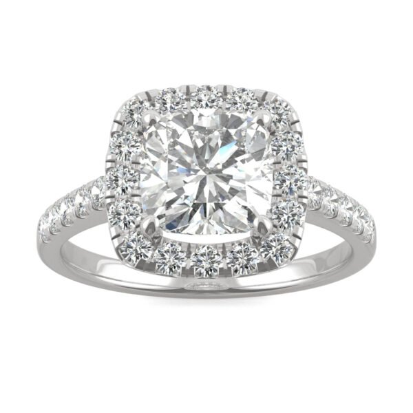 CUSHION EDEN HALO ENGAGEMENT RING