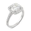 CUSHION EDEN HALO ENGAGEMENT RING
