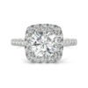 CUSHION EDEN HALO ENGAGEMENT RING