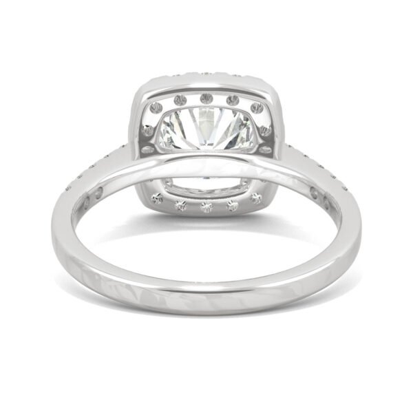 CUSHION EDEN HALO ENGAGEMENT RING