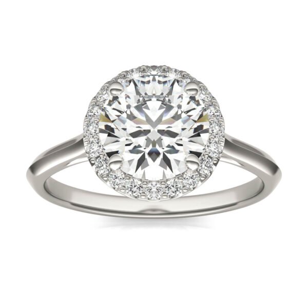ROUND BRILLIANT SIGNATURE HALO ENGAGEMENT RING