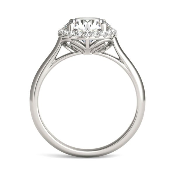 ROUND BRILLIANT SIGNATURE HALO ENGAGEMENT RING