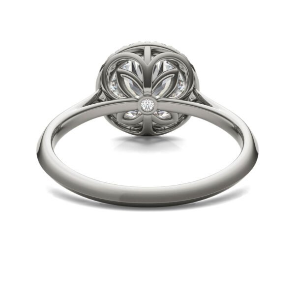 ROUND BRILLIANT SIGNATURE HALO ENGAGEMENT RING