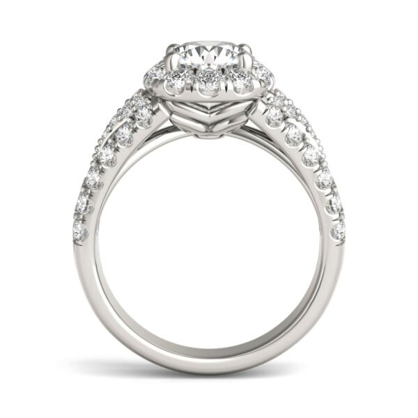 ROUND BRILLIANT SIGNATURE PAVE ACCENTED HALO