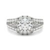 ROUND BRILLIANT SIGNATURE PAVE ACCENTED HALO