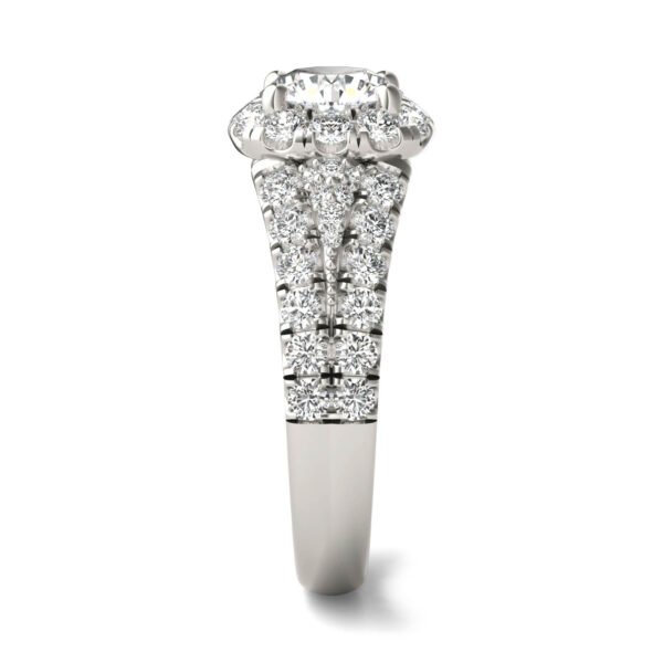 ROUND BRILLIANT SIGNATURE PAVE ACCENTED HALO