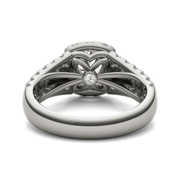 ROUND BRILLIANT SIGNATURE PAVE ACCENTED HALO