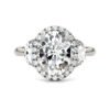 OVAL LUNA HALO ENGAGEMENT RING