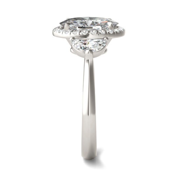 OVAL LUNA HALO ENGAGEMENT RING