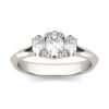 OVAL TRIO CLASSIC ENGAGEMENT RING