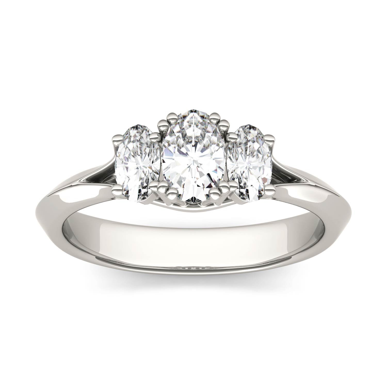 OVAL TRIO CLASSIC ENGAGEMENT RING