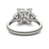 CUSHION HEARTS & ARROWS LUXE HALF MOON THREE-STONE ENGAGEMENT RING