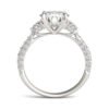 ROUND BRILLIANT LUMINA THREE-STONE ENGAGEMENT RING