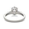OVAL TAPERED BAGUETTE ACCENTED THREE-STONE ENGAGEMENT RING