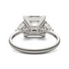 ASSCHER CLAW PRONG TRILLION THREE-STONE ENGAGEMENT RING