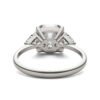 CUSHION CLAW PRONG TRILLION THREE-STONE ENGAGEMENT RING